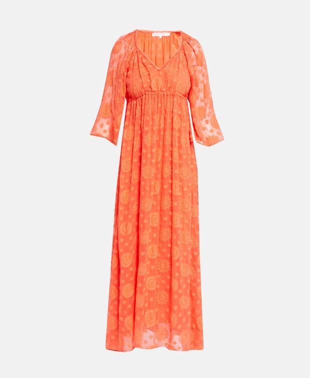 Длинное платье Valérie Khalfon, оранжевый KHALFON