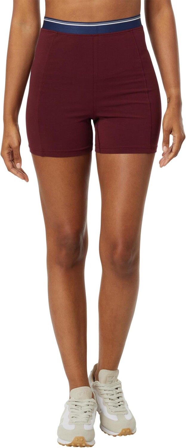 

Байкерские шорты с трикотажной отделкой Madewell, цвет Cabernet