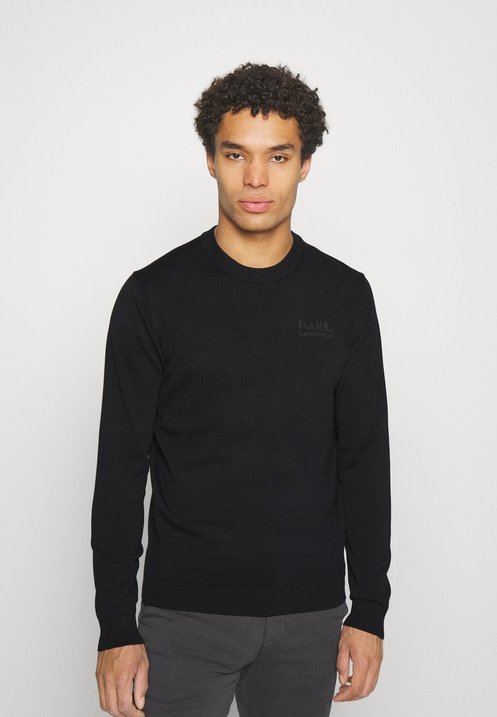 

Свитер CREWNECK KARL LAGERFELD, черный