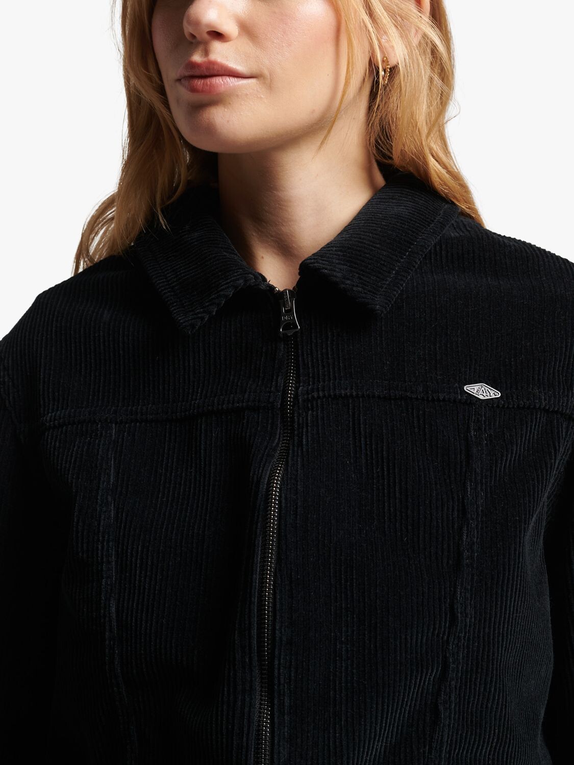 

Вельветовая куртка Superdry Vintage, черная