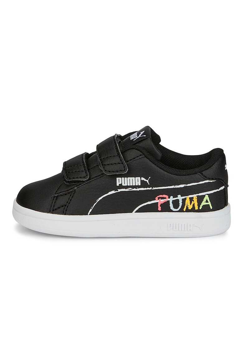 

Спортивные туфли Smash V2 из экокожи на липучке Puma, черный