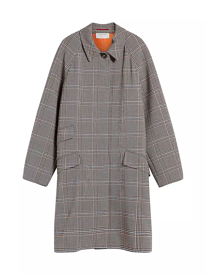 

Клетчатое автомобильное пальто Sportmax, цвет camel