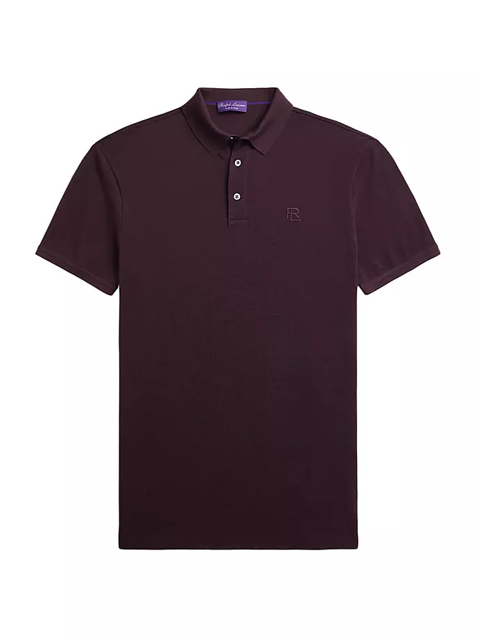 

Шерстяная рубашка-поло Ralph Lauren Purple Label, цвет burgundy