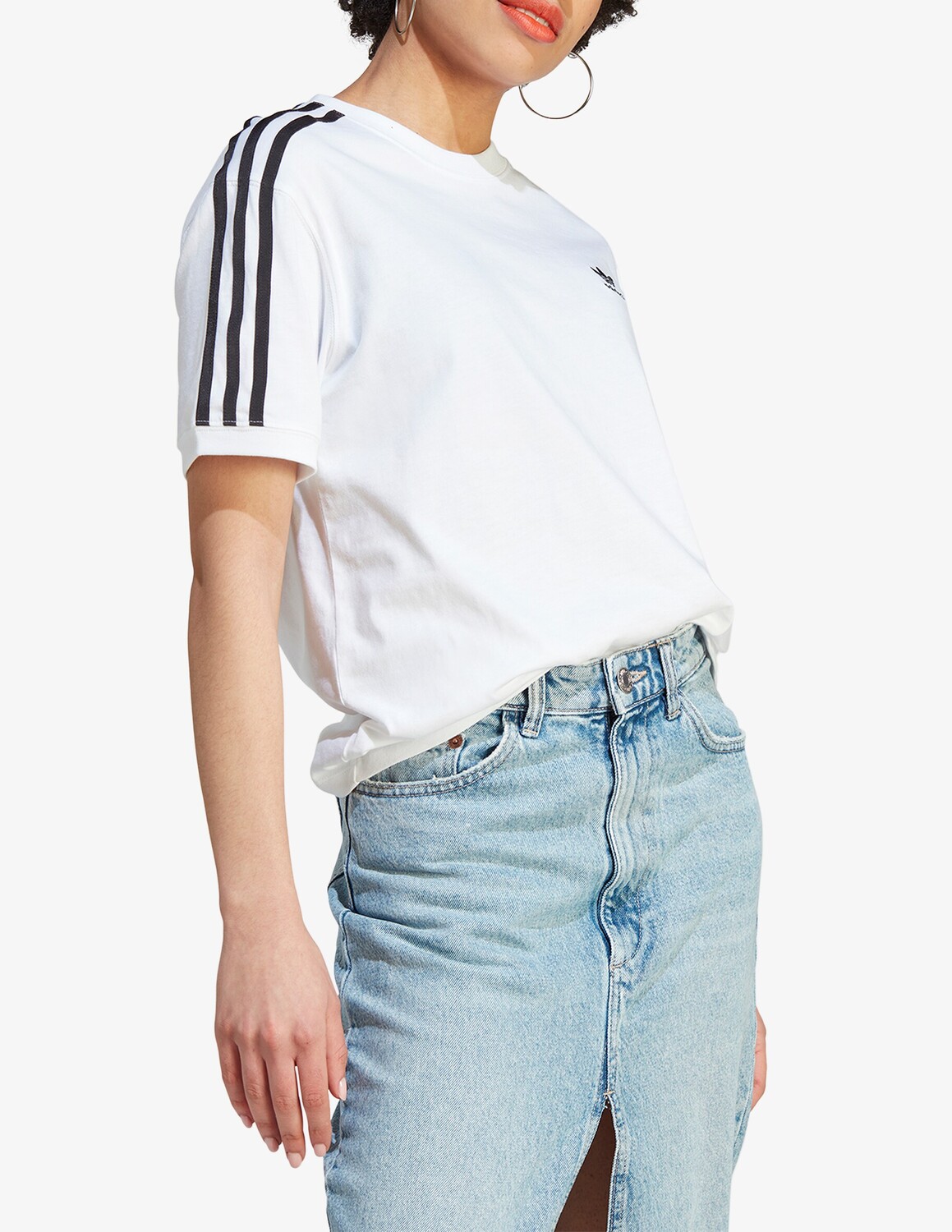 

Футболка с 3 полосками Adidas Originals, белый