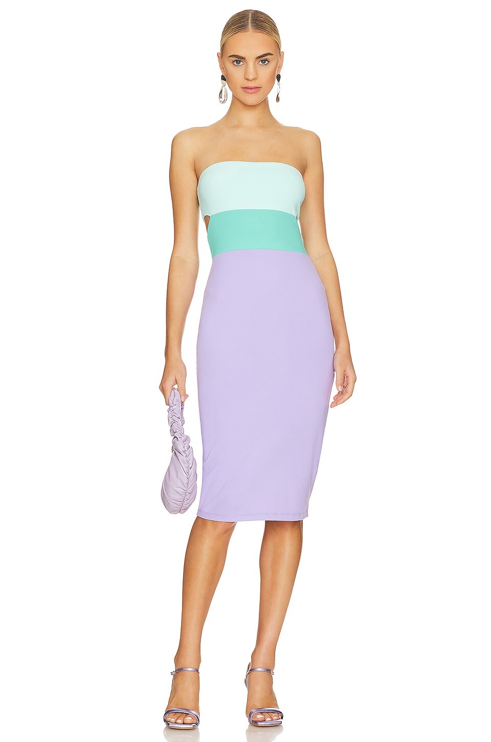 

Платье Susana Monaco Colorblocked Tube, цвет Mykonos
