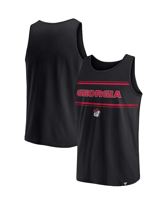 

Мужская черная майка в полоску с логотипом Georgia Bulldogs Fanatics, черный
