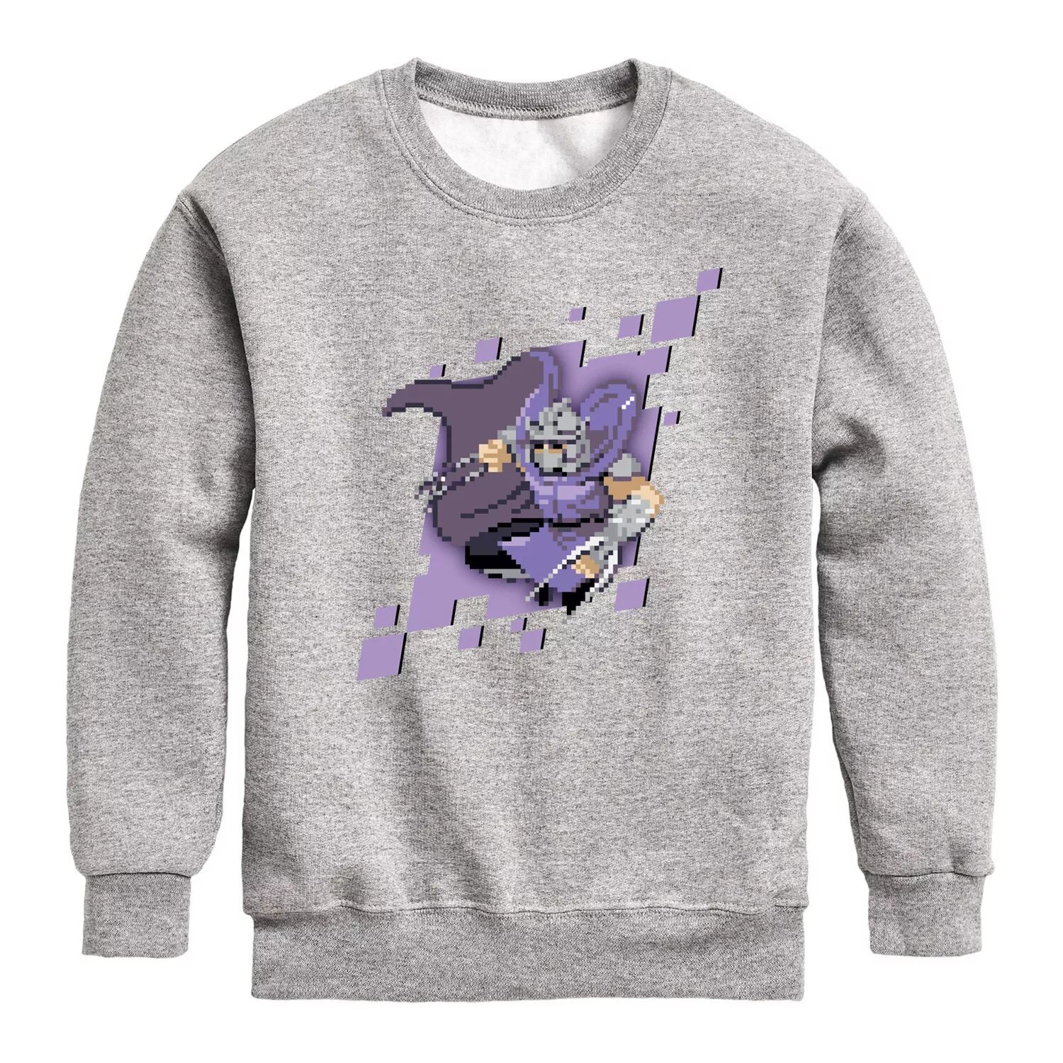 

Флисовая толстовка TMNT Shredder Pixels для мальчиков 8–20 лет Licensed Character, серый