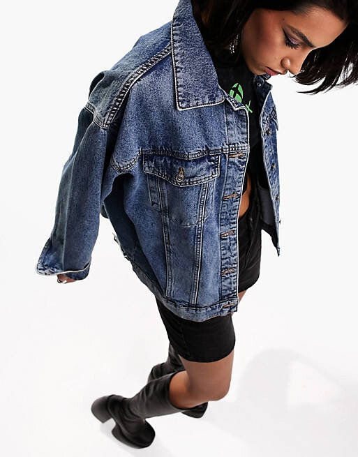 

Джинсовая куртка оверсайз в стиле 90-х ASOS DESIGN после стирки