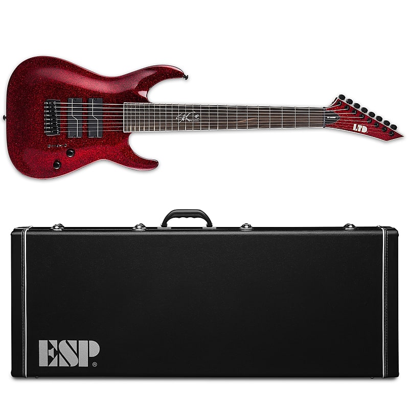 Электрогитара ESP LTD SC-608 Baritone Red Sparkle Stephen Carpenter 8-String Guitar + Hard Case SC-608B SC 608