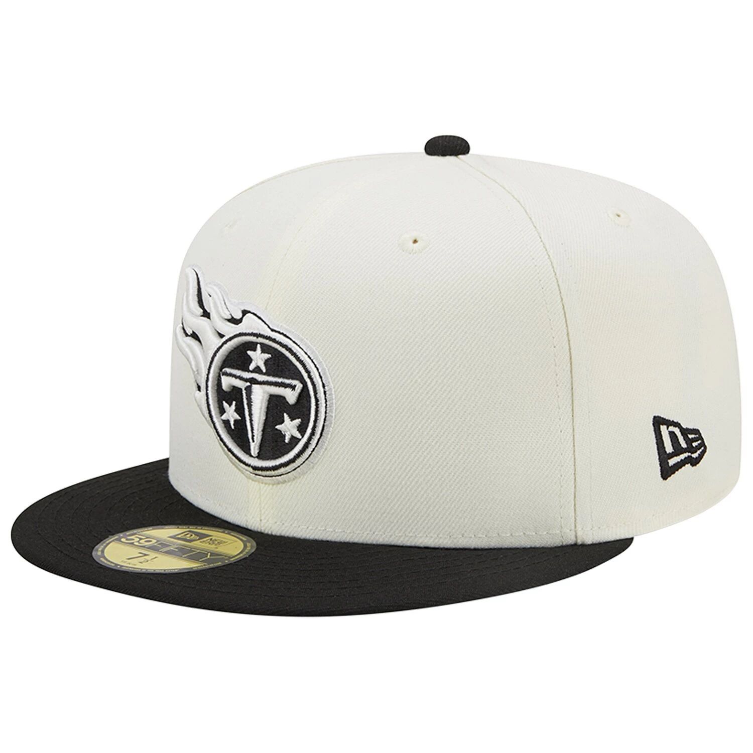 

Мужская шляпа New Era кремового/черного цвета Tennessee Titans Chrome Collection 59FIFTY