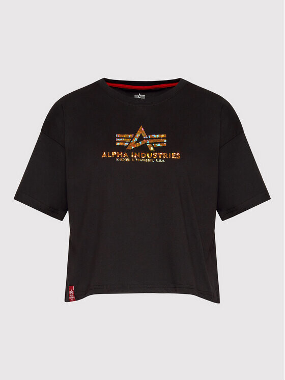 

Футболка свободного кроя Alpha Industries, черный