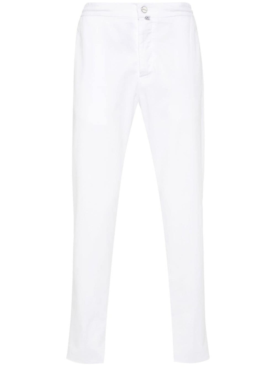

Kiton зауженные брюки с кулиской, белый