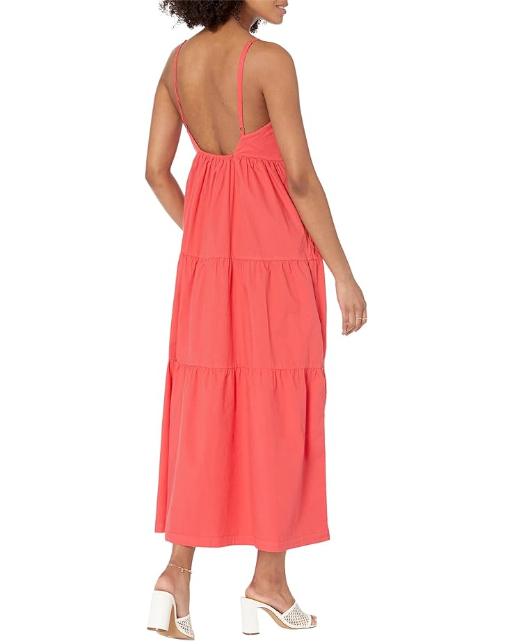 цена Платье MONROW Poplin Maxi Dress, цвет Fire Coral