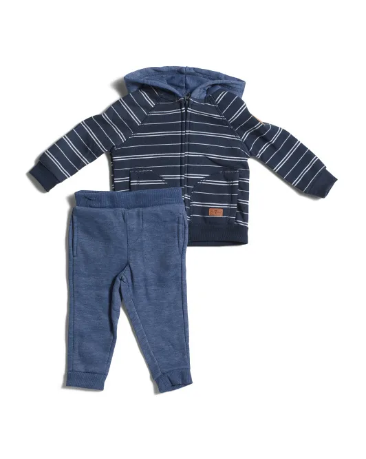 

Флисовый комплект из 2 предметов для мальчиков-младенцев 7 For All Mankind, цвет Heather Blue