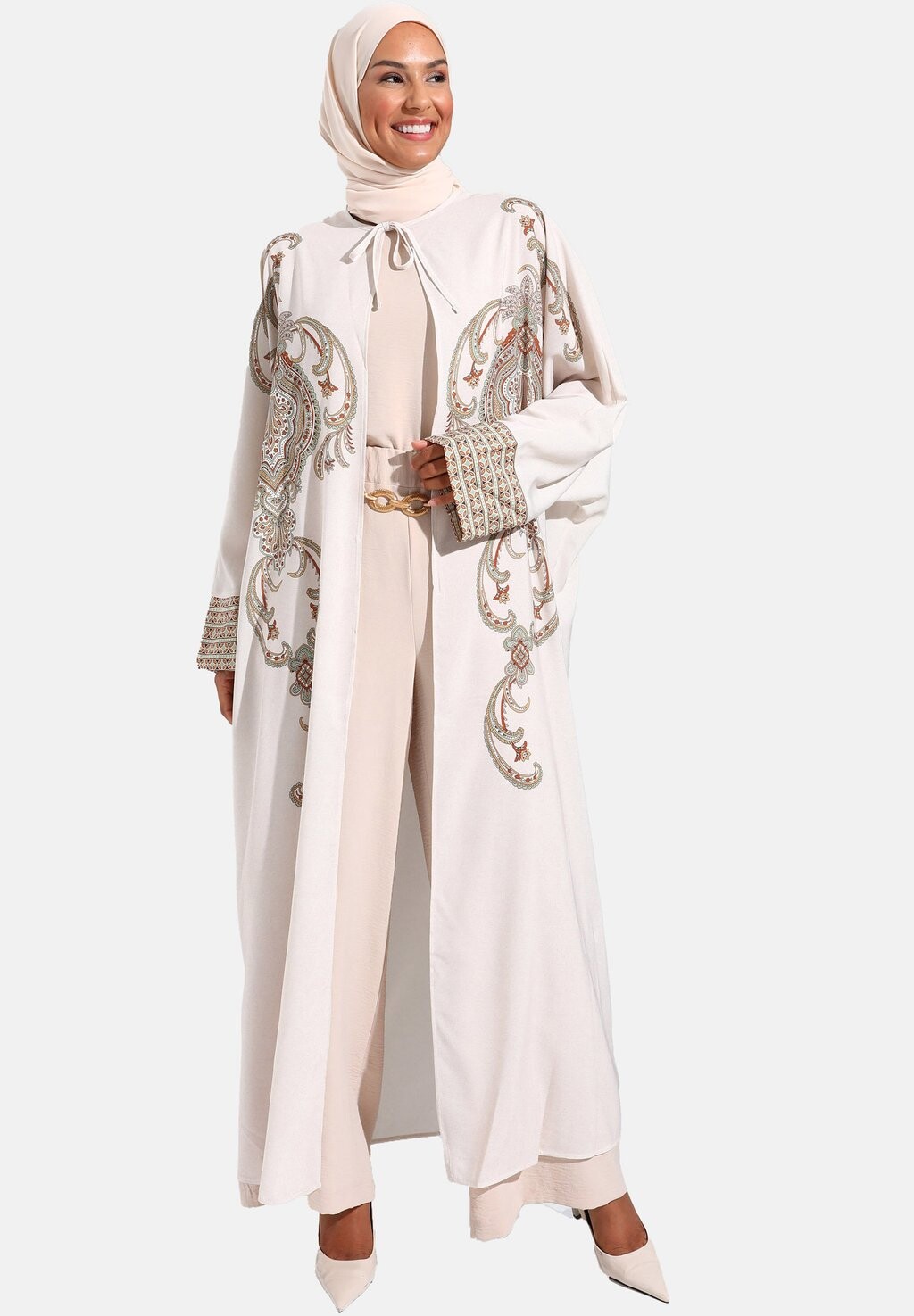 

Длинное платье ABAYA REFKA Modanisa, коричневый
