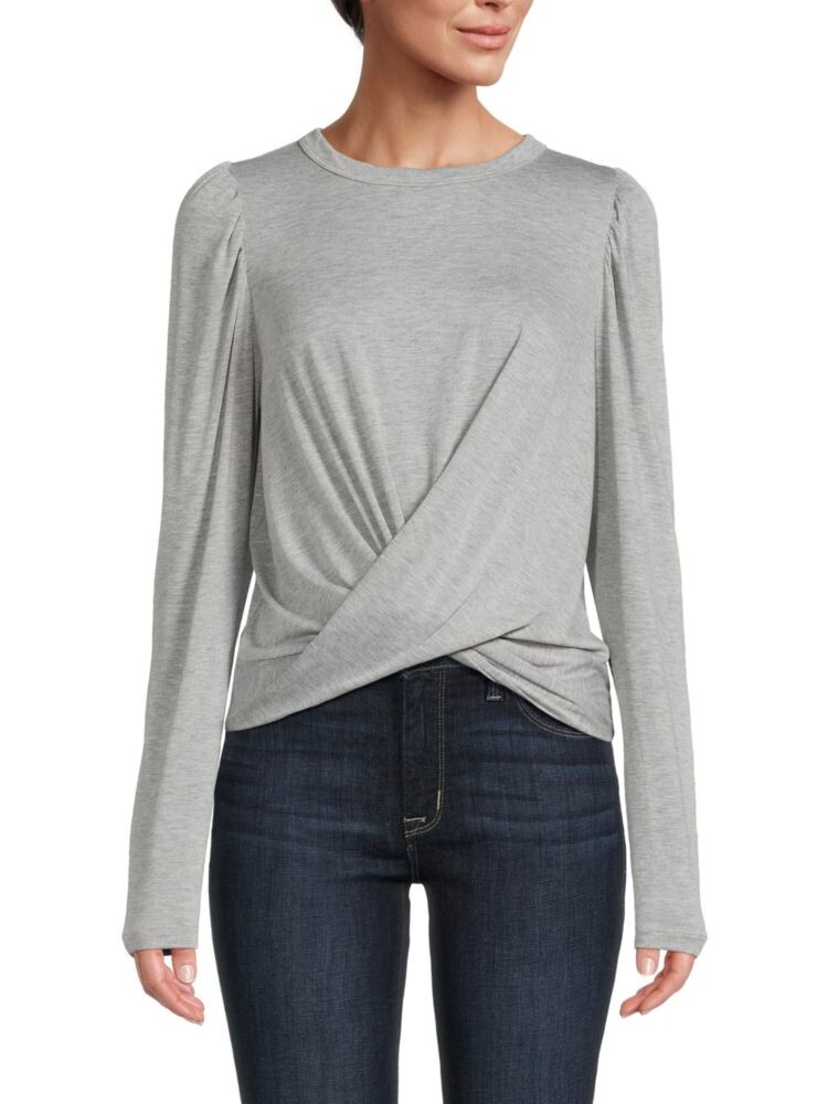 

Трикотажный топ с перекручиванием спереди Renee C., цвет Heather Grey