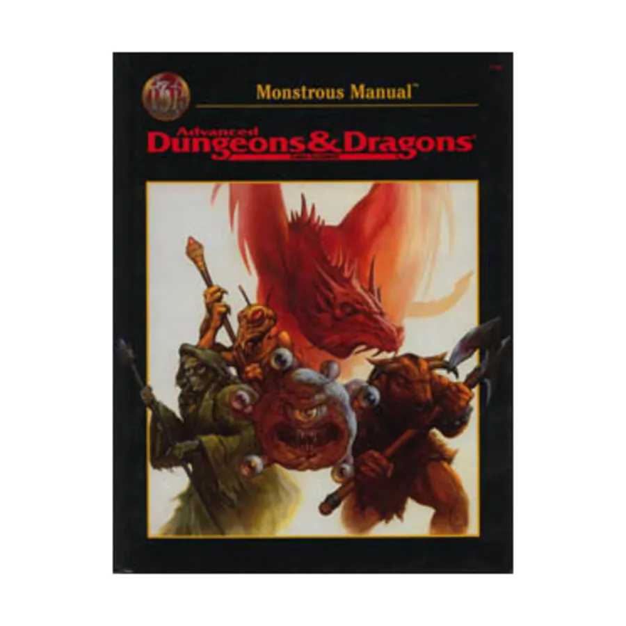

Monstrous Manual (7th Printing, Black Cover), Advanced Dungeons & Dragons (2nd Edition) - Monstrous Compendiums, Miscellaneous & Accessories, твердый переплет