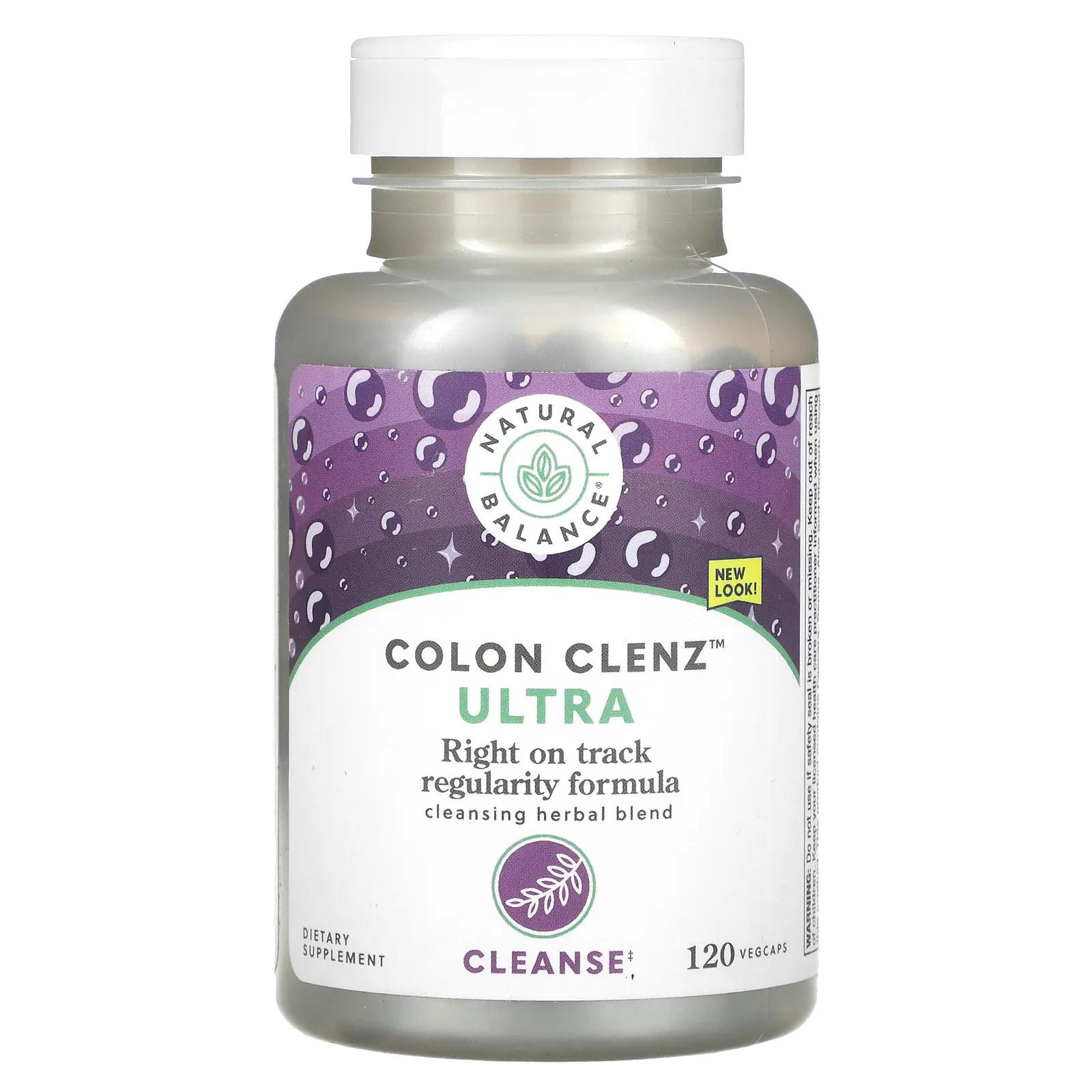 Natural Balance Ultra Clenz тостой кишки 120 вег капсул natural balance colon clenz 120 вегетарианских капсул