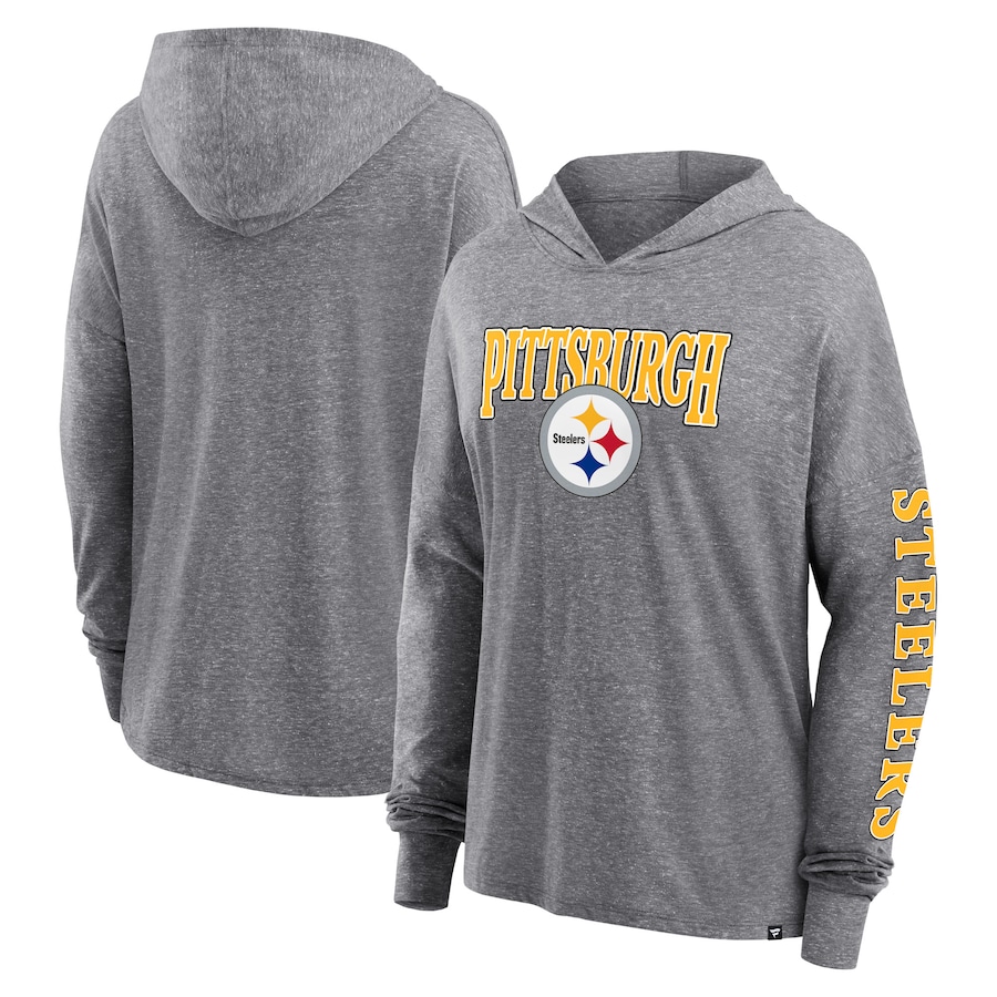 

Футболка с длинным рукавом Fanatics Branded Pittsburgh Steelers, серый