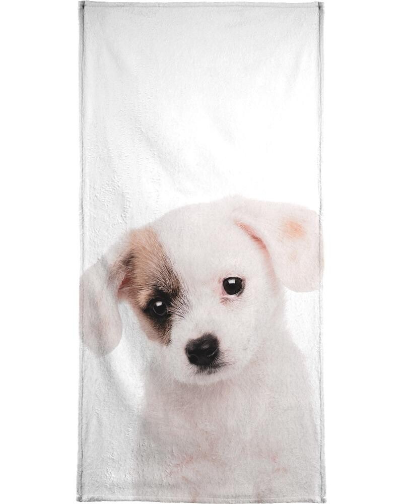 

Полотенце для ванной Juniqe Puppy, цвет Braun & Weiß