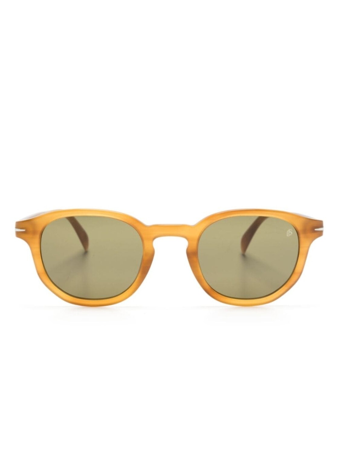 

Солнцезащитные очки 1007/S в круглой оправе Eyewear by David Beckham, бежевый
