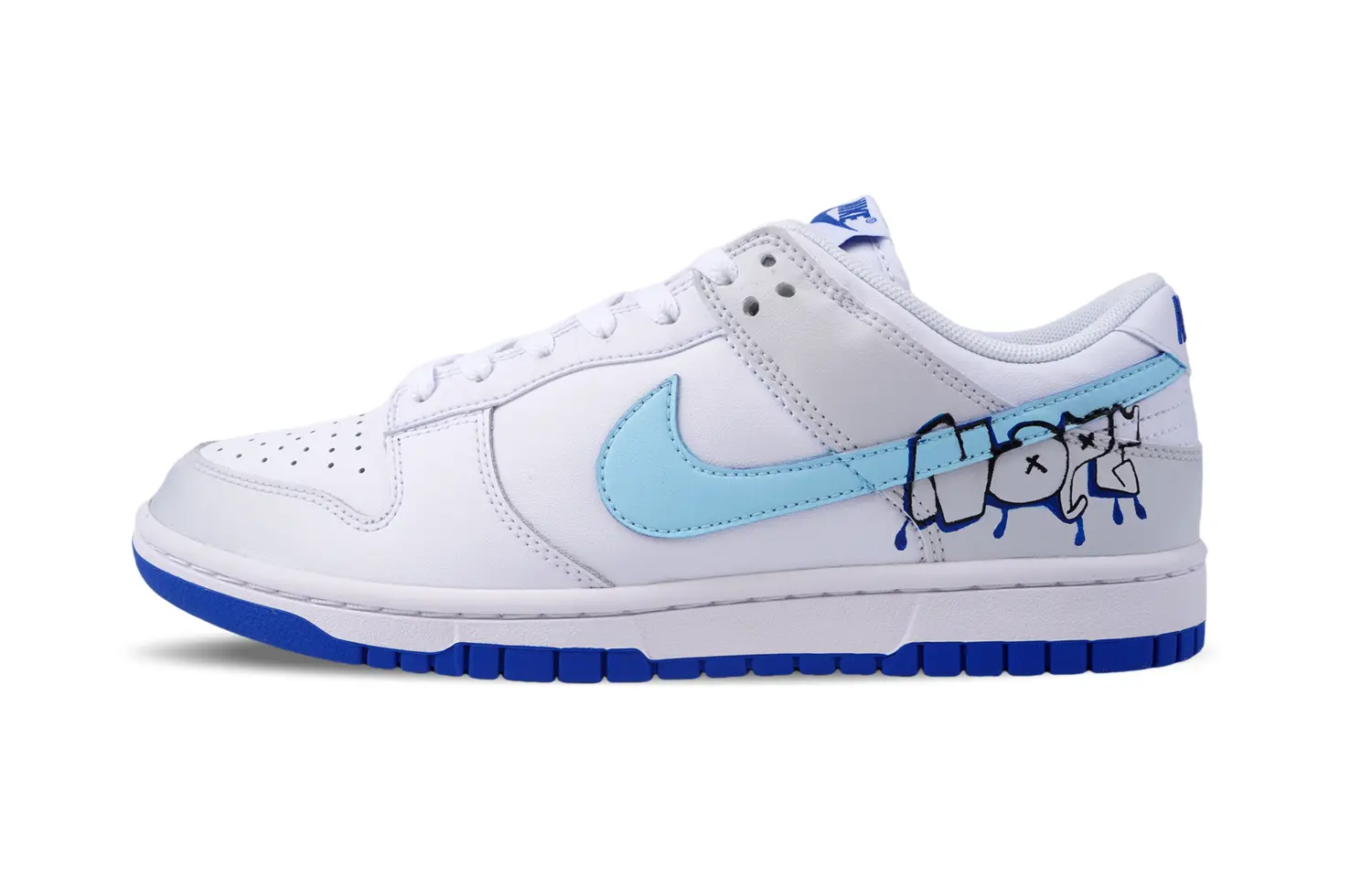 

Кроссовки Nike Dunk Skateboarding Shoes Men Low-top White/blue, белый/синий