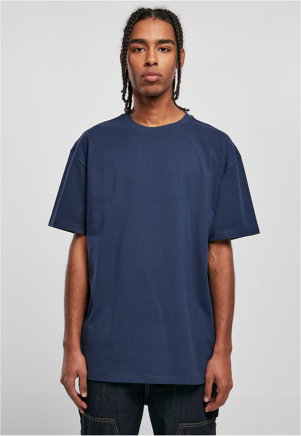 Базовая футболка HEAVY Urban Classics, темно-синий