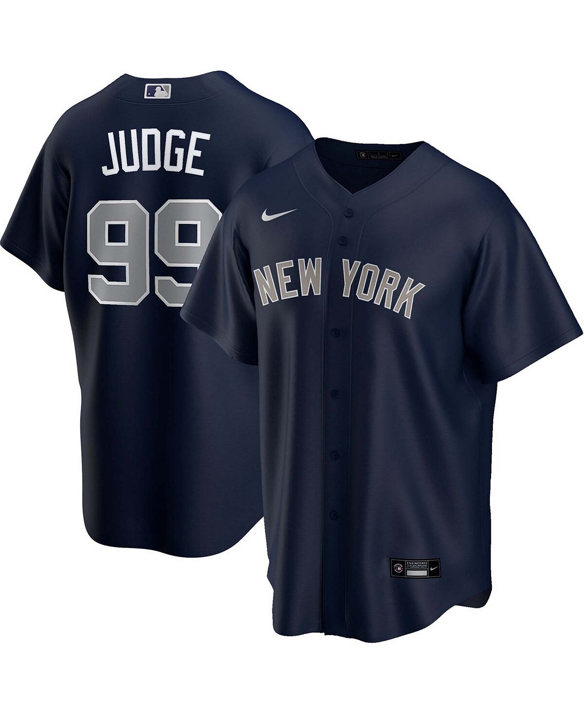 

Мужская футболка Aaron Judge Navy New York Yankees с альтернативной копией имени игрока Nike