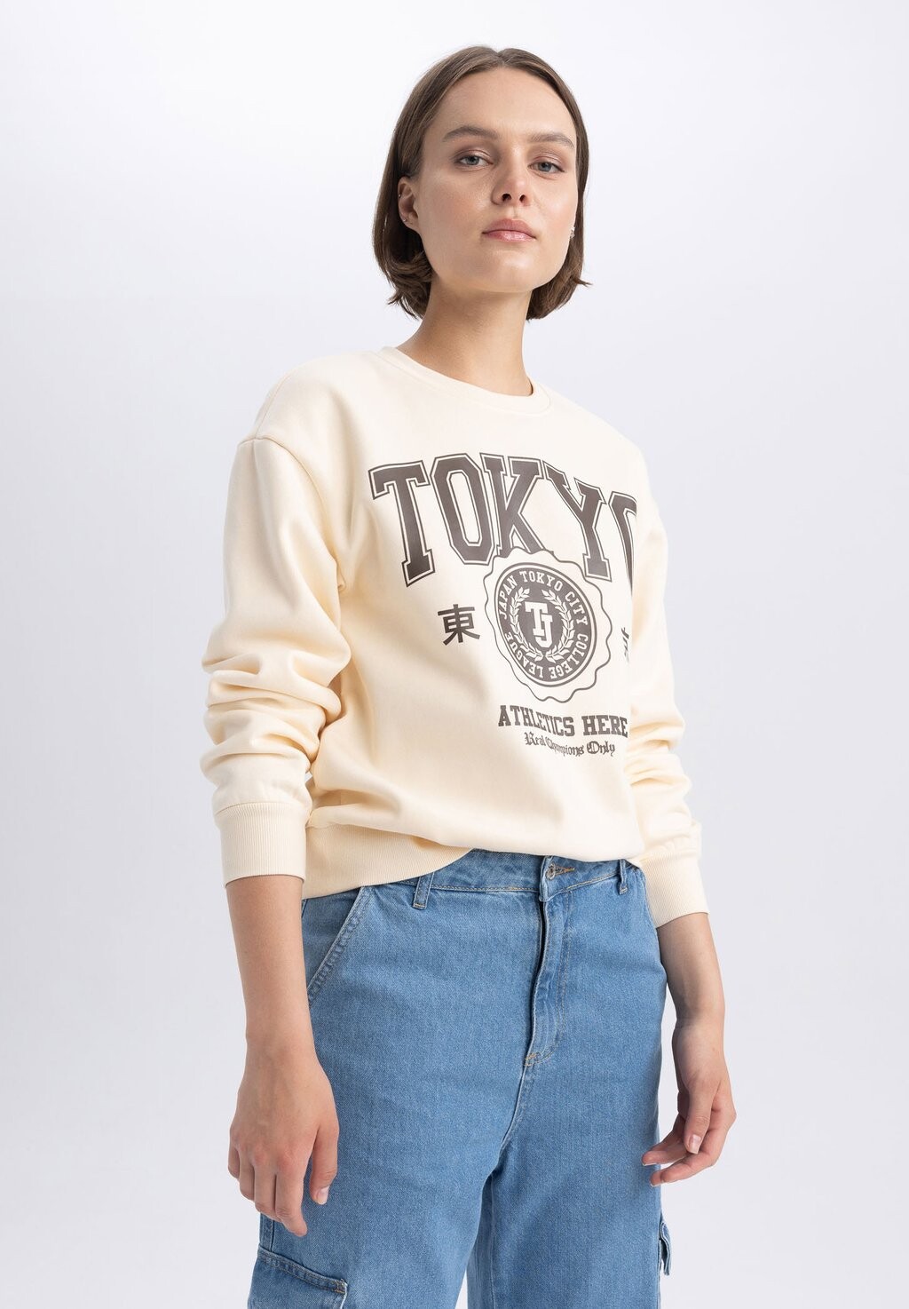 

Толстовка REGULAR FIT DeFacto, цвет ecru