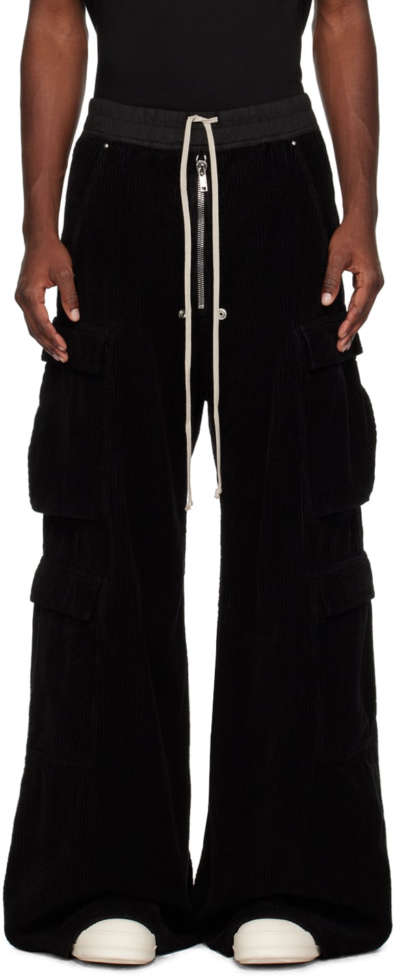 

Черные брюки-карго Double Jumbo Belas Rick Owens DRKSHDW, Черный