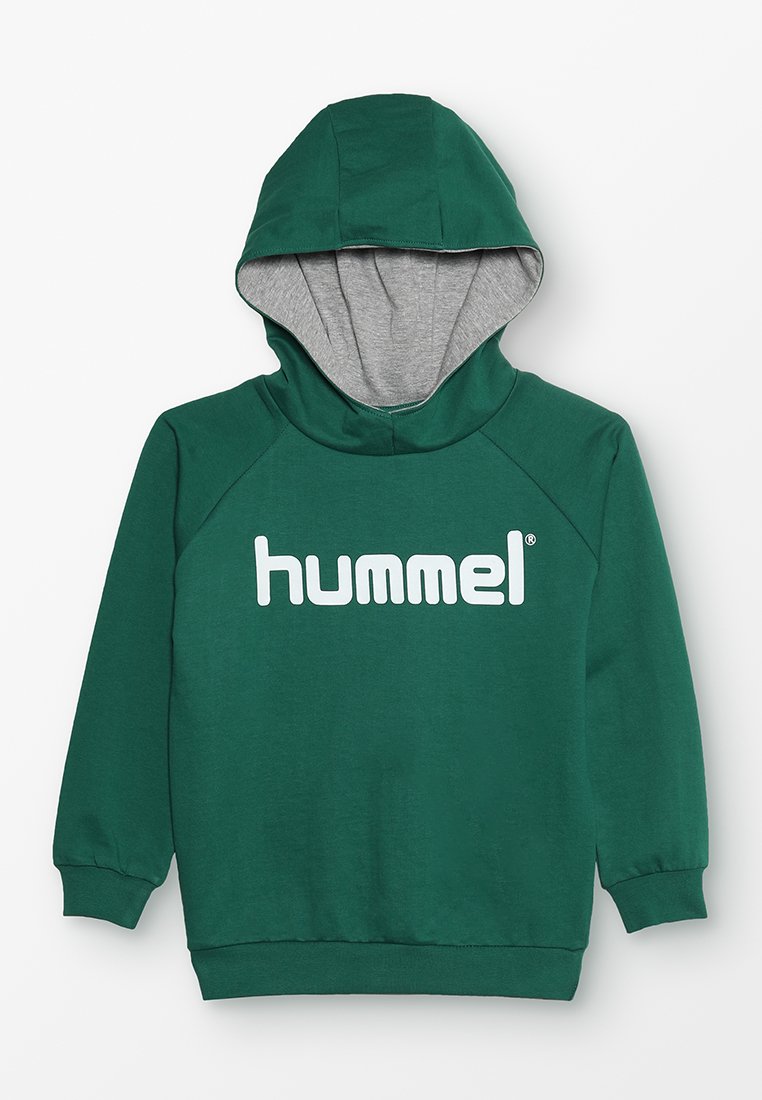 Толстовка Unisex Hoodie Logo Hummel, цвет evergreen цена и фото