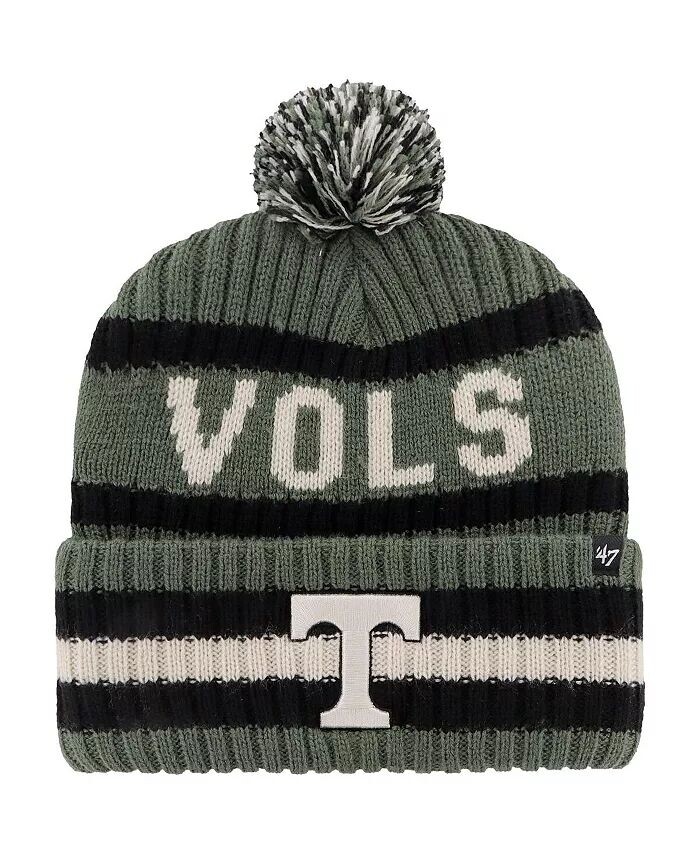 

Мужская зеленая вязаная шапка с манжетами и помпоном Tennessee Volunteers OHT Military Appreciation Bering '47 Brand, зеленый