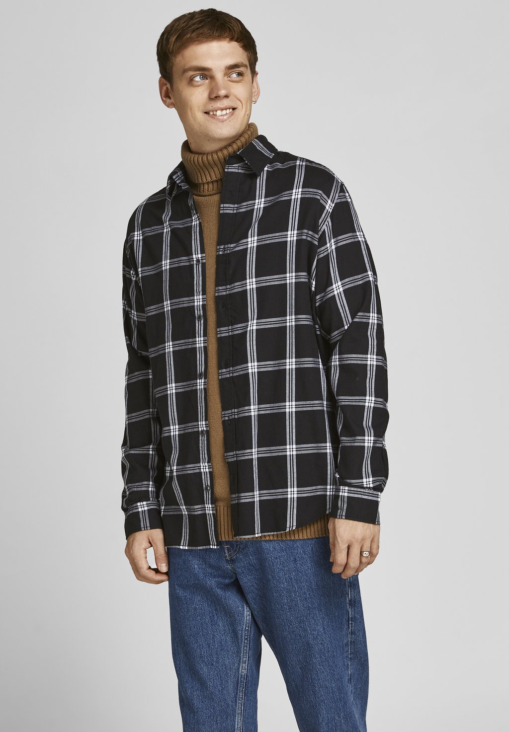 

Рубашка JORBEST CHECK Jack & Jones, черный