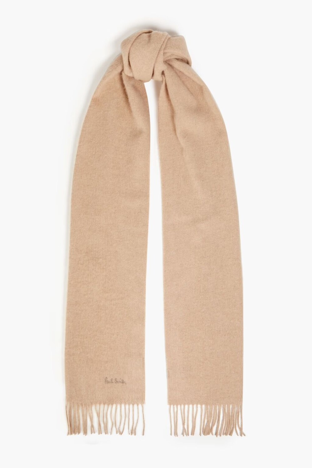 

Кашемировый шарф с бахромой Paul Smith, бежевый