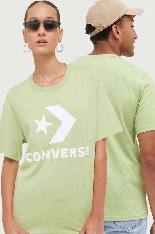 

Хлопковая футболка Converse, зеленый