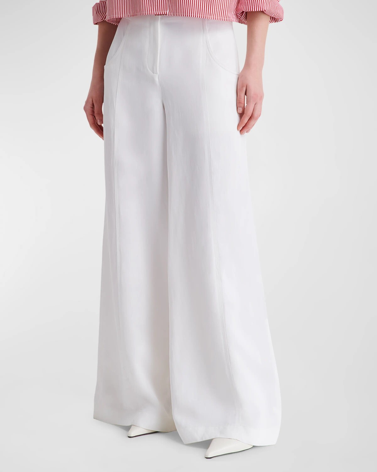 

Широкие брюки Demie из льняной смеси TWP, цвет White