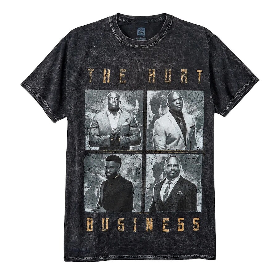 

Футболка с коротким рукавом WWE Authentic The Hurt Business, черный