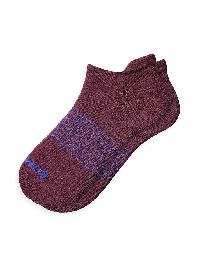 

Твердые носки до щиколотки Bombas, цвет burgundy neon cobalt