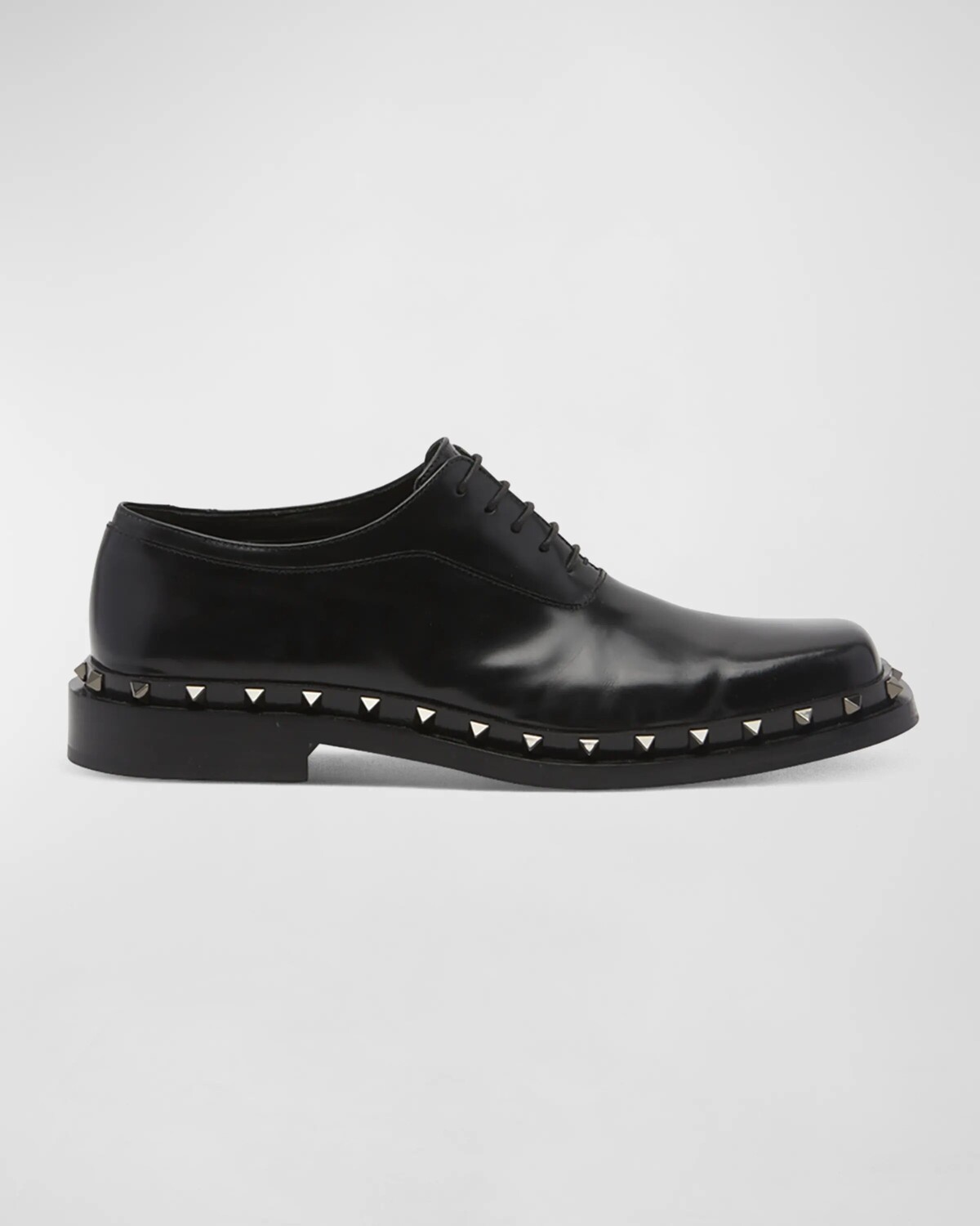 

Мужские кожаные туфли дерби Rockstud Valentino Garavani, цвет Black