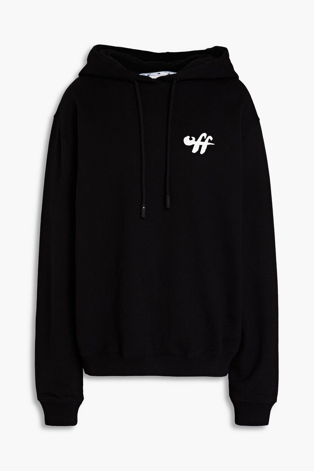 

Толстовка из французской махровой ткани с принтом Off-White, черный