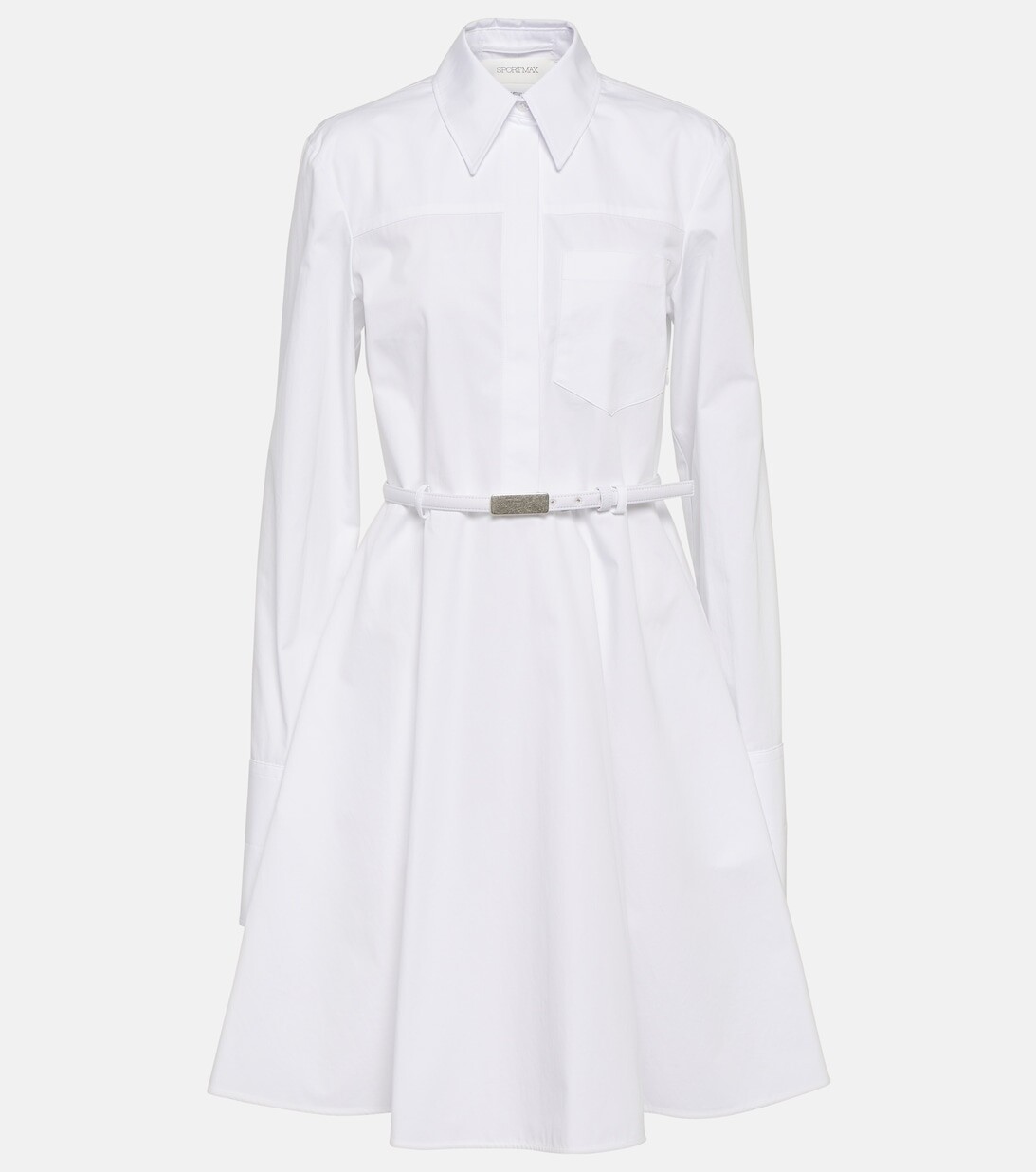 

Платье-рубашка Venosa из хлопка SPORTMAX, белый