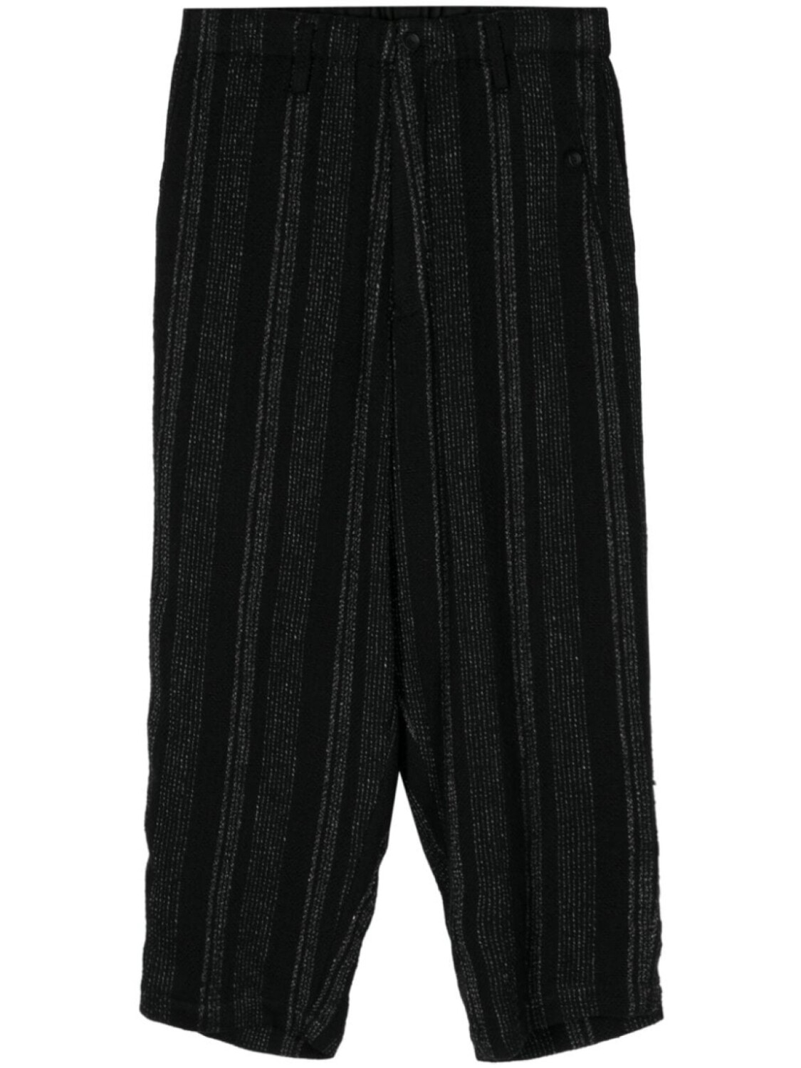 

Укороченные брюки в полоску Yohji Yamamoto, синие