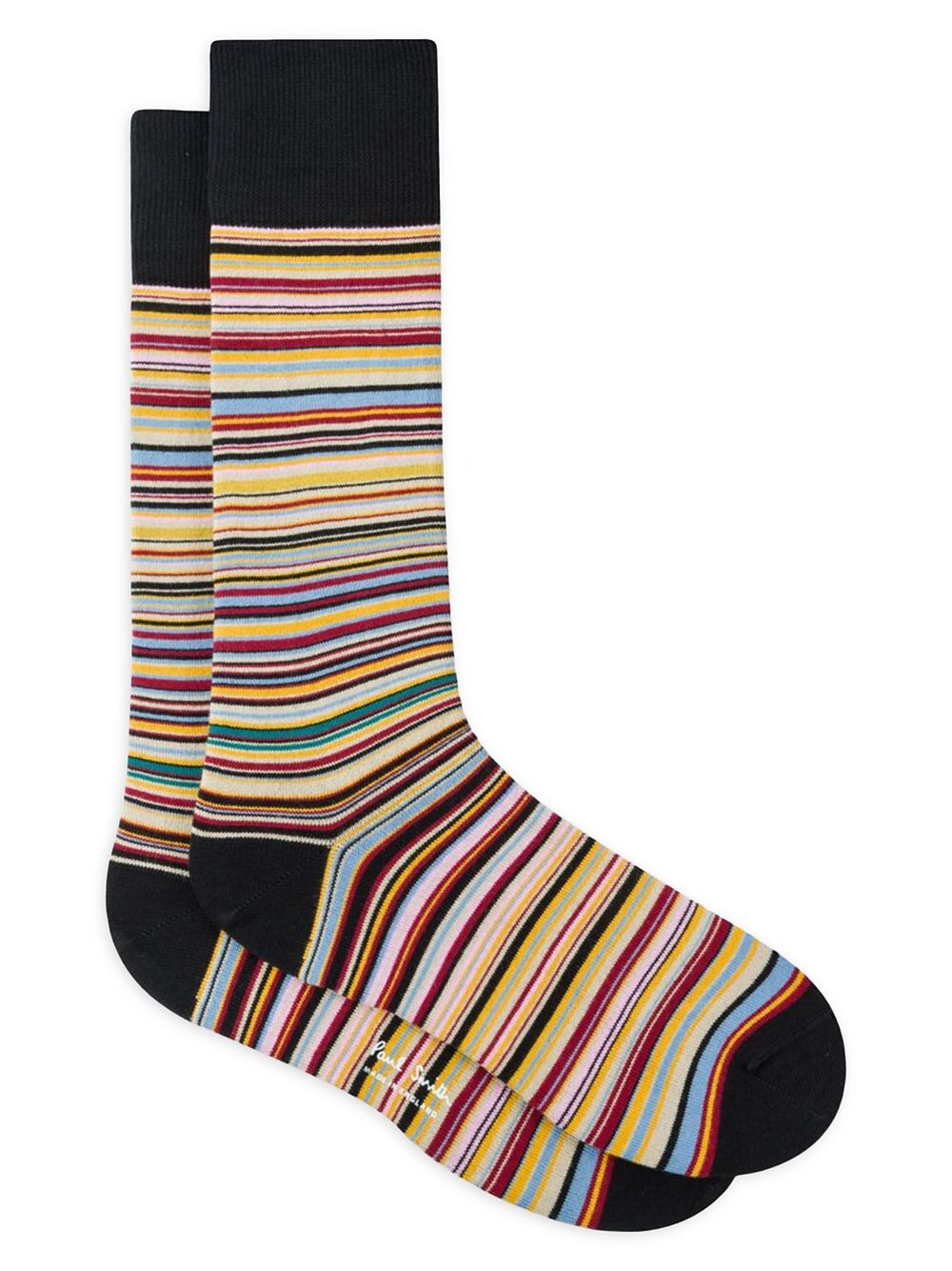 

Носки с радужными полосками Paul Smith, черный