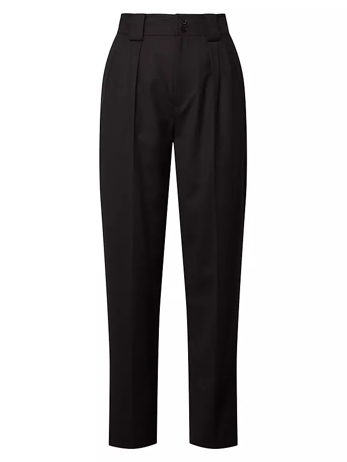 

Прямые брюки Lincoln из смесовой шерсти Equipment, черный