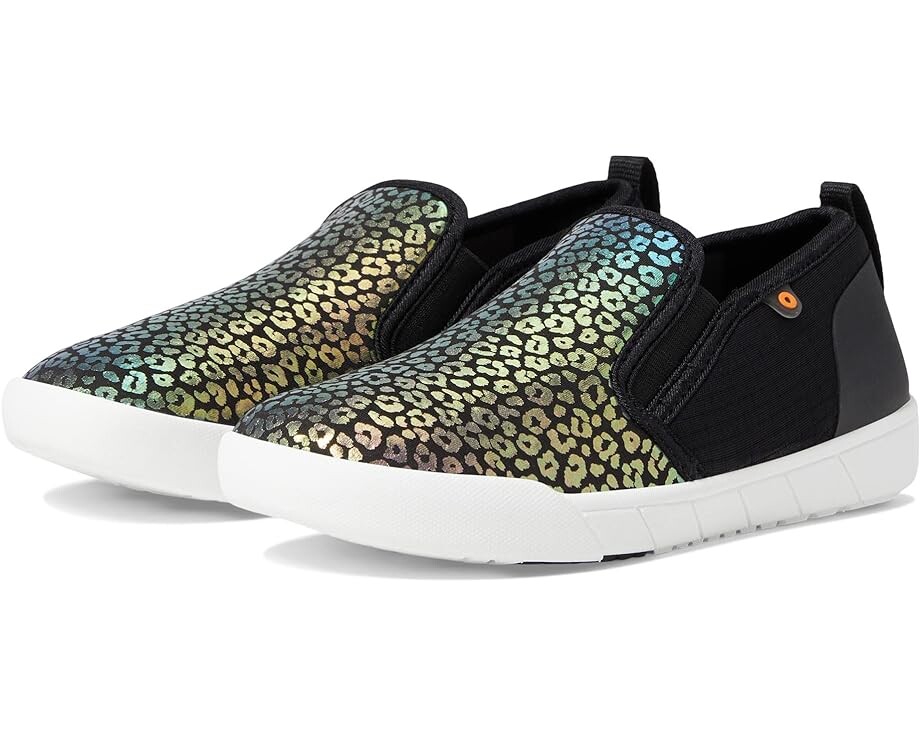 

Кроссовки Bogs Kicker II Slip-On - Rainbow Leopard, черный мульти