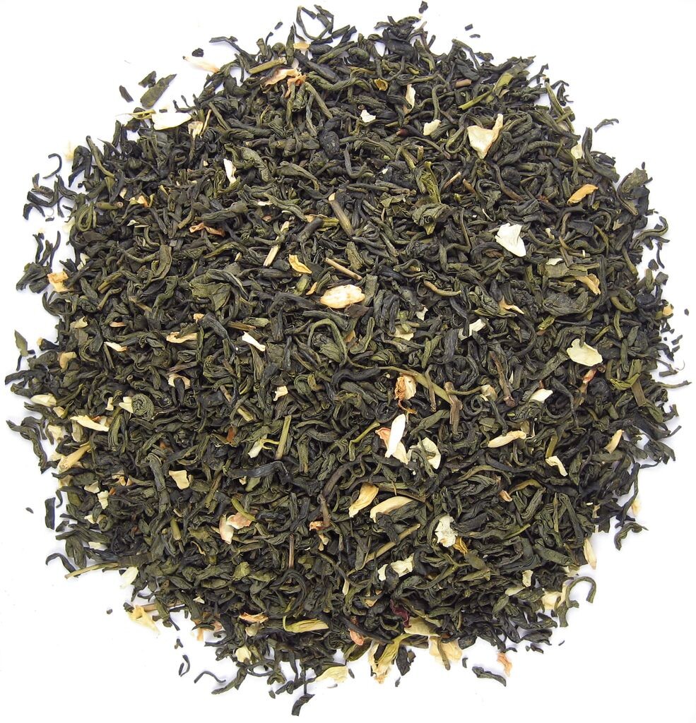 

Чай зеленый китайский жасминовый ароматизированный цветами 1кг. Tea Goetz