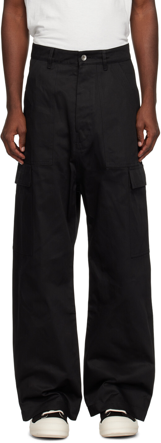 

Rick Owens DRKSHDW Черные брюки-карго с карманами, Черный