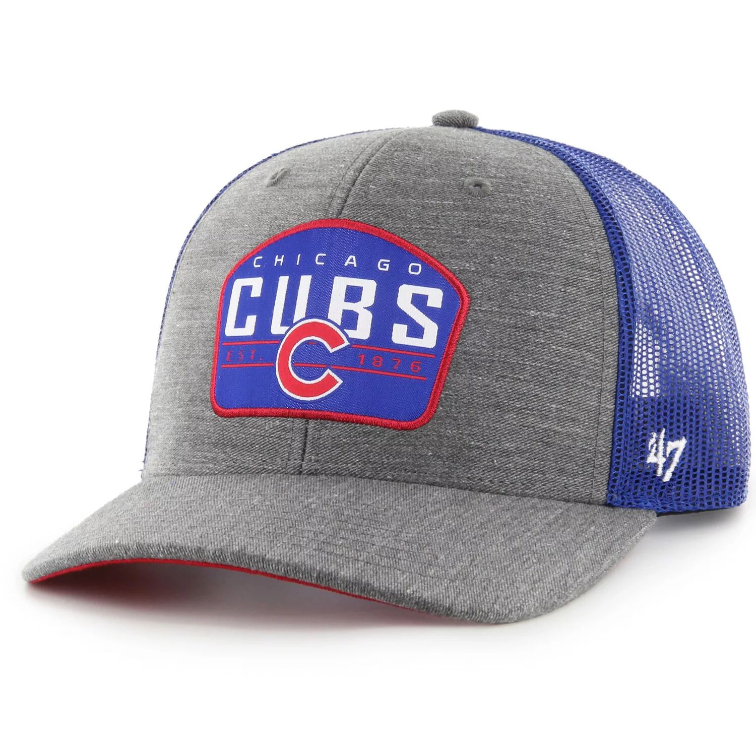 

Мужская темно-серая кепка Chicago Cubs Slate Trucker Snapback '47