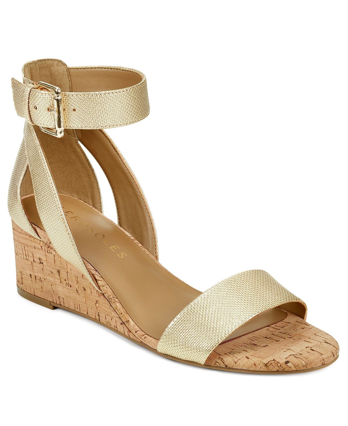 

Сандалии Willowbrook на танкетке Aerosoles, золотой