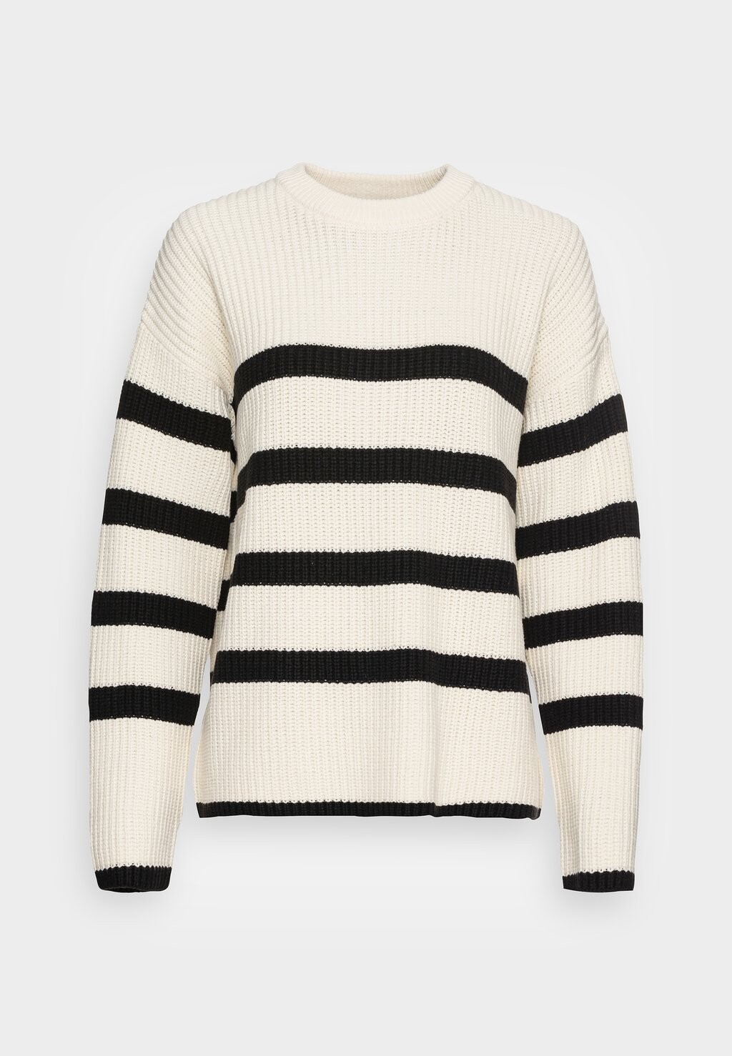 Свитер SLFBLOOMIE O-NECK Selected, белоснежный/черный